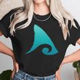 Shark Fin Ocean Wave Unisex T-Shirt Gifts for Her