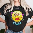 Smiling Emojis Lady Bling Face Glasses Costume Unisex T-Shirt Gifts for Her