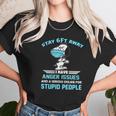 Snoopy Stay 6Ft Away I Have Anger Issues Shirt Unisex T-Shirt Gifts for Her