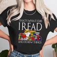 Snoopy Thats What I Do I Read And I Know Things Unisex T-Shirt Gifts for Her