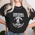 Social Distancing Introvert Bigfoot Funny Unisex T-Shirt Gifts for Her