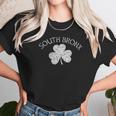 South Bronx Ny Irish Shamrock Distressed White Print Unisex T-Shirt Gifts for Her