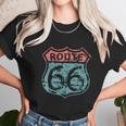 Historic American Route Icon Weathered Highway 66 Road Sign Unisex T-Shirt Gifts for Her