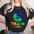 Trainspotter Design Trainspotting With Photo Camera Funny Gift Graphic Design Printed Casual Daily Basic Unisex T-Shirt Gifts for Her