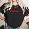 Trendy Cute Jadore French Saying I Love Girls Gift Unisex T-Shirt Gifts for Her