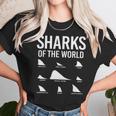 Types Of Shark Sharks Of The World Lovers Shark Fin Unisex T-Shirt Gifts for Her