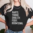 Ugp Campus Apparel Barts Yorkie Sholtzy Fisky Boomtown Funny Hockey Unisex T-Shirt Gifts for Her