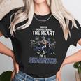 Never Underestimate The Heart Of A Seattle Seahawk Signatures Shirt Unisex T-Shirt Gifts for Her