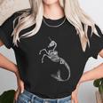 Unicorn Mermaid Skeleton Halloween Fantasy Art Unisex T-Shirt Gifts for Her