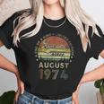 Vintage August 1974 Retro 47 Years Old 47Th Birthday Idea Unisex T-Shirt Gifts for Her