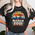 Vintage March 2001 21 Years Old Fishing Lover 21St Birthday Unisex T-Shirt Gifts for Her