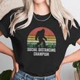 Vintage Retro Social Distancing Champion Funny Bigfoot Unisex T-Shirt Gifts for Her