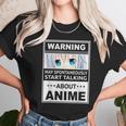 Warning May Spontaneously Start Talking About Anime Manga Unisex T-Shirt Gifts for Her