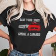 Wheel Spin Addict Mens Save Your Lungs Smoke A Camaro Unisex T-Shirt Gifts for Her