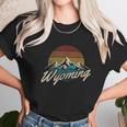 Wyoming Vintage Mountains Bison American Buffalo Unisex T-Shirt Gifts for Her