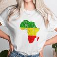 Africa Map Reggae Rasta Unisex T-Shirt Gifts for Her