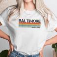 Baltimore Maryland Retro Vintage 80S Stripes Unisex T-Shirt Gifts for Her