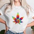 Cannabis Tie Dye Hippie Stoner Gift Unisex T-Shirt Gifts for Her