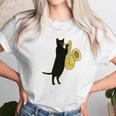 Cat Playing Saxophone Shirt Cool Wind Instrument Sax Gift Unisex T-Shirt Gifts for Her