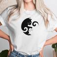 Cats Rule Simple Yin Yang Animal Graphic Unisex T-Shirt Gifts for Her