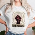 Communist Propaganda Socialist Fist Serve The People Unisex T-Shirt Gifts for Her