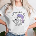 Daria Everybody Macbeth Skull Heart Purple Hair Unisex T-Shirt Gifts for Her