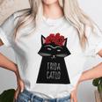 Funny Frida Kahlo Cat Art Unisex T-Shirt Gifts for Her