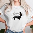 Happy Halloweenie Dachshund Wiener Dog Halloween Tee Unisex T-Shirt Gifts for Her