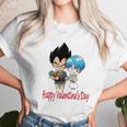 Happy Valentine Day Vegeta And Bulma Couple Unisex T-Shirt Gifts for Her