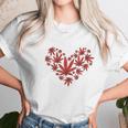 Heart Funny Valentines Day Cannabis 420 Pot Stoner Gift Unisex T-Shirt Gifts for Her