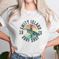 Jaws Amity Island Surf 1975 Yellow Heather Unisex T-Shirt Gifts for Her