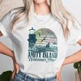 Jaws Amity Island Welcomes You Lighthouse Mahi Heather Unisex T-Shirt Gifts for Her