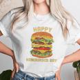 Junk Food Cheeseburger Hamburger Day Burger Fries Unisex T-Shirt Gifts for Her