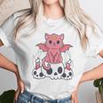 Kawaii Pastel Goth Cute Creepy Demon Cat And Skull Anime Art Unisex T-Shirt Gifts for Her