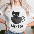 Kit-Tea Cat Lovers Creepy Kawaii Pastel Goth Kitten Teacup Unisex T-Shirt Gifts for Her