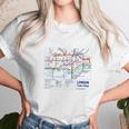 London Tourist Metro Underground Tube MapShirt British Unisex T-Shirt Gifts for Her