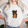 Magic Black Maneki Neko Money Beckoning Lucky Cat Unisex T-Shirt Gifts for Her