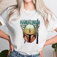 The Mandalorian Gradient Beskar Helmet Unisex T-Shirt Gifts for Her