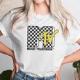 Mtv With Checkerboard Unisex T-Shirt Gifts for Her