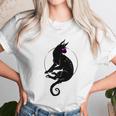 Mystic Black Cat With Third Eye Unisex T-Shirt Gifts for Her