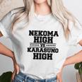 Nekoma High Vs Karasuno High Black Unisex T-Shirt Gifts for Her