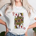 Queen Of Diamond Cards Poker Q Unisex T-Shirt Gifts for Her