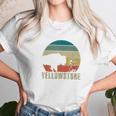 Retro Yellowstone National Park Vintage Buffalo Geyser Gift Unisex T-Shirt Gifts for Her