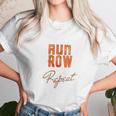 Run Row Repeat Workout With Orange Letters Unisex T-Shirt Gifts for Her