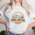 Vintage Simms Montana Mountain Hiking Souvenir Print Unisex T-Shirt Gifts for Her