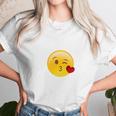 Winky Face Smiley With Heart Kiss Emoji Unisex T-Shirt Gifts for Her