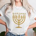 Yahshua Menorah Hebrew Israelite Yahweh Yeshua Torah Unisex T-Shirt Gifts for Her