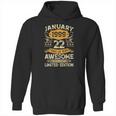 22 Years Old Gifts Vintage January 1999 22Nd Birthday Gift Hoodie