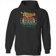 25Th Birthday Gifts 25 Years Old Retro Born In March 1996 Ver2 Hoodie