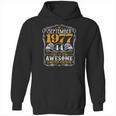 44 Years Old September 1977 Retro Awesome 44Th Birthday Hoodie